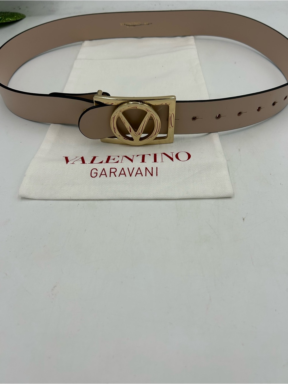 Women's Valentino, leather belt size medium/41 inches made in Italy